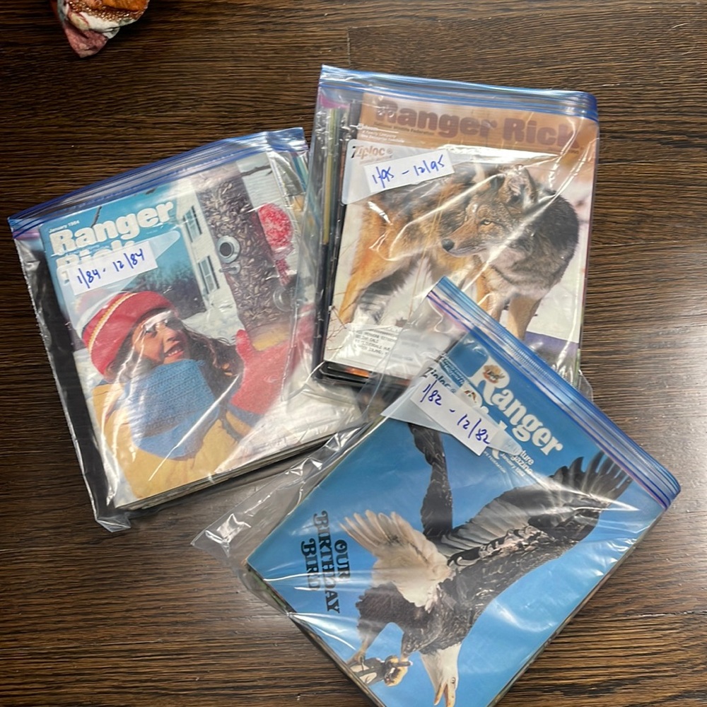 Ranger Rick nature magazines 1980s - 1994 Great collection/condition 50$ a year